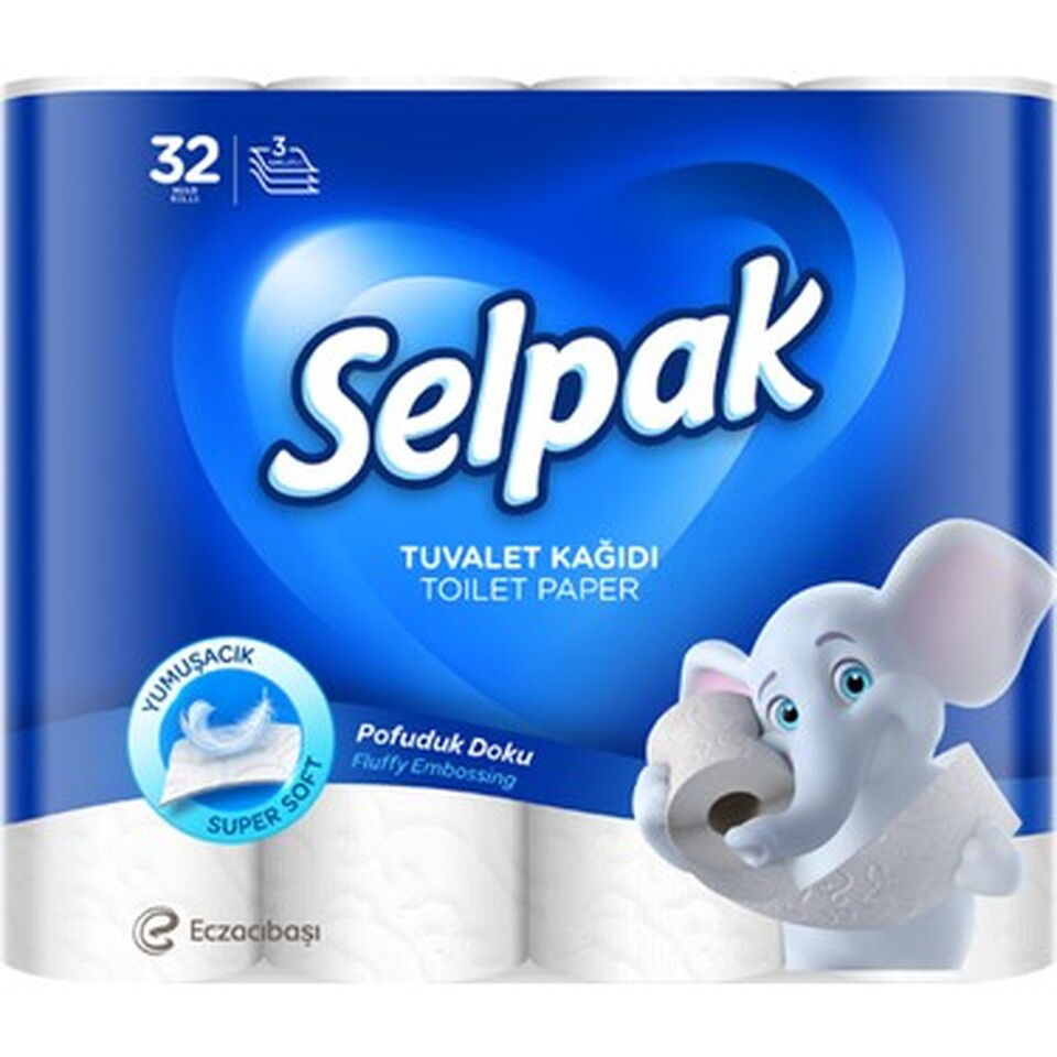 SELPAK TUVALET KAĞIDI 32 Lİ EXTRA PAMUK KAT